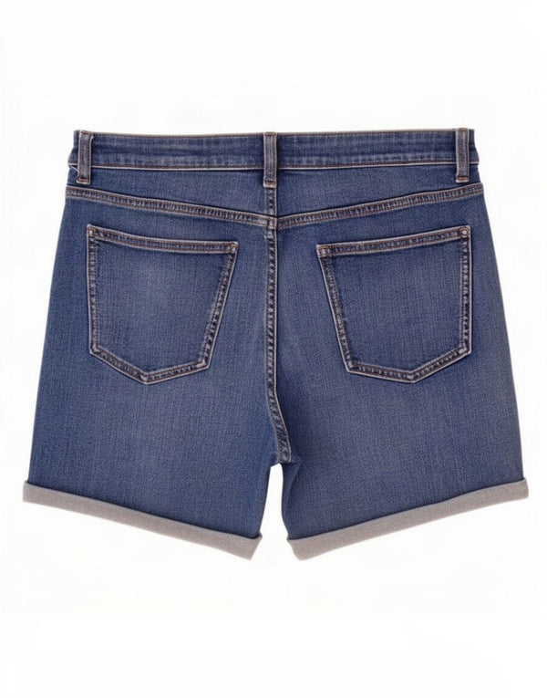 Marks & Spencer Pantaloni scurți din blugi pentru femei Boyfriend UK 12 Medium W30 Bumbac albastru