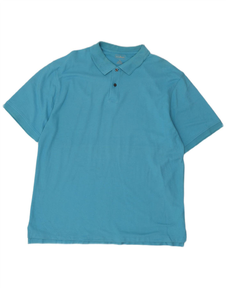 L.L.BEAN tricou polo pentru bărbați XL bumbac albastru