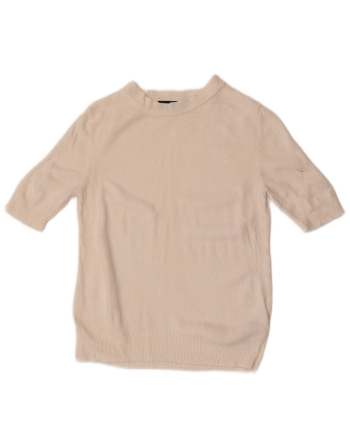Pulover pentru femei Marks & Spencer cu decolteu cu barca UK 8 Small Off White