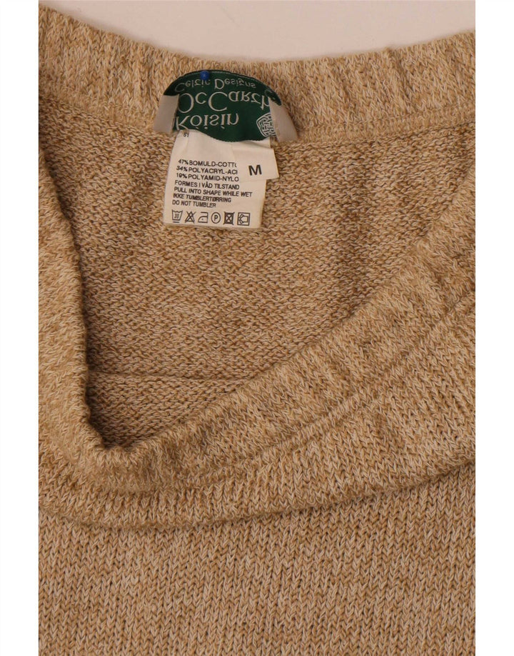 Fusta Maxi tricotată pentru femei Roisin McCarthy Medium W30 Beige Bumbac