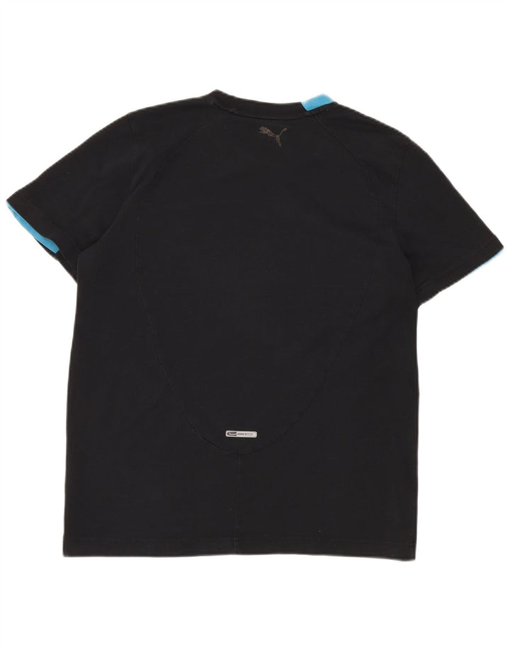 Tricou grafic PUMA pentru bărbați Top mediu din bumbac negru