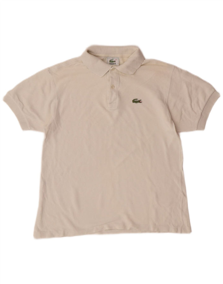 Tricou polo Lacoste pentru baieti 13-14 ani bumbac alb