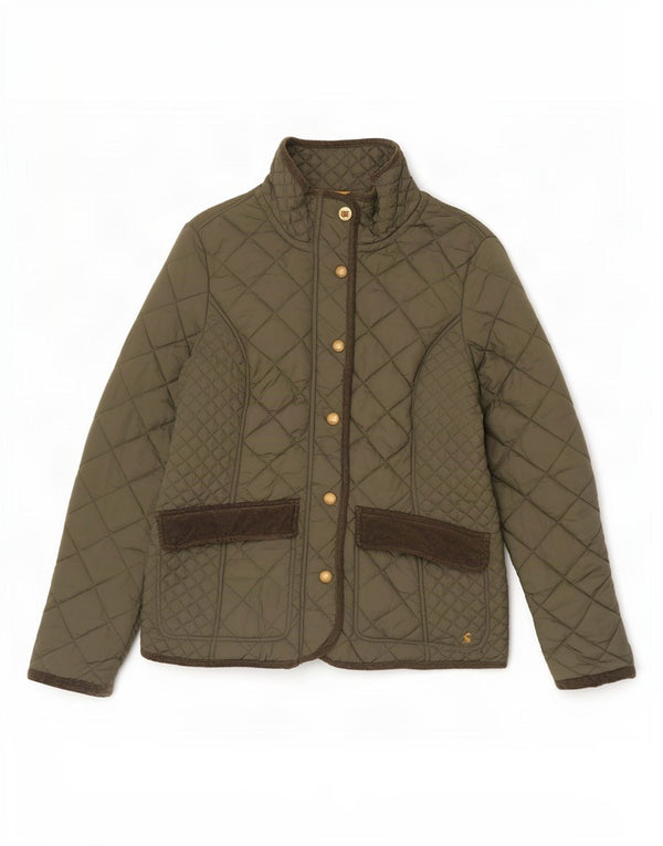 Jachetă matlasată Joules pentru femei UK 12 Medium Khaki Bumbac