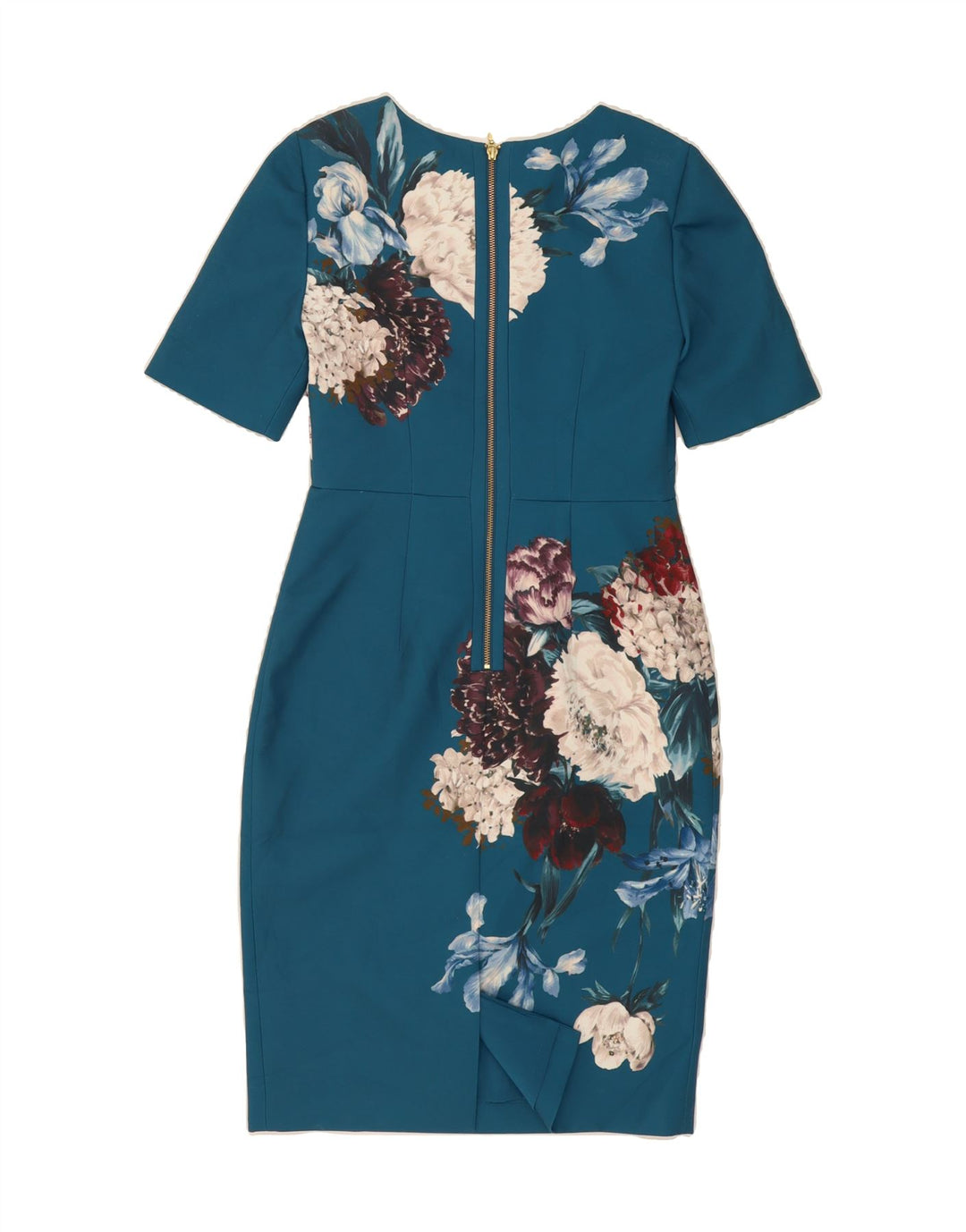 HOBBS Womens Bodycon Dress UK 10 Small  Blue Floral Polyester Vintage Hobbs and Second-Hand Hobbs from Messina Hembry 