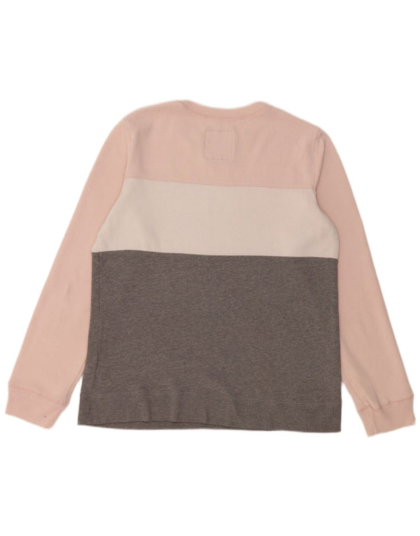 Pulover de hanorac grafic pentru femei HOLLISTER UK 16, mare, gri, bloc de culoare