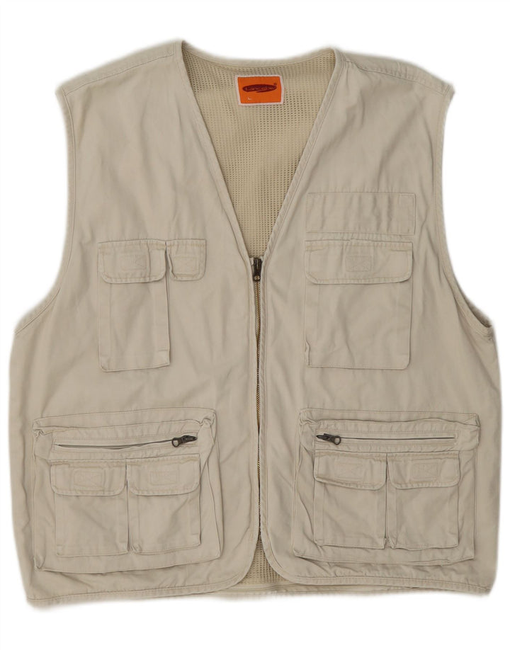 Gilet utilitar pentru bărbați Lancelot UK 40 Large Beige