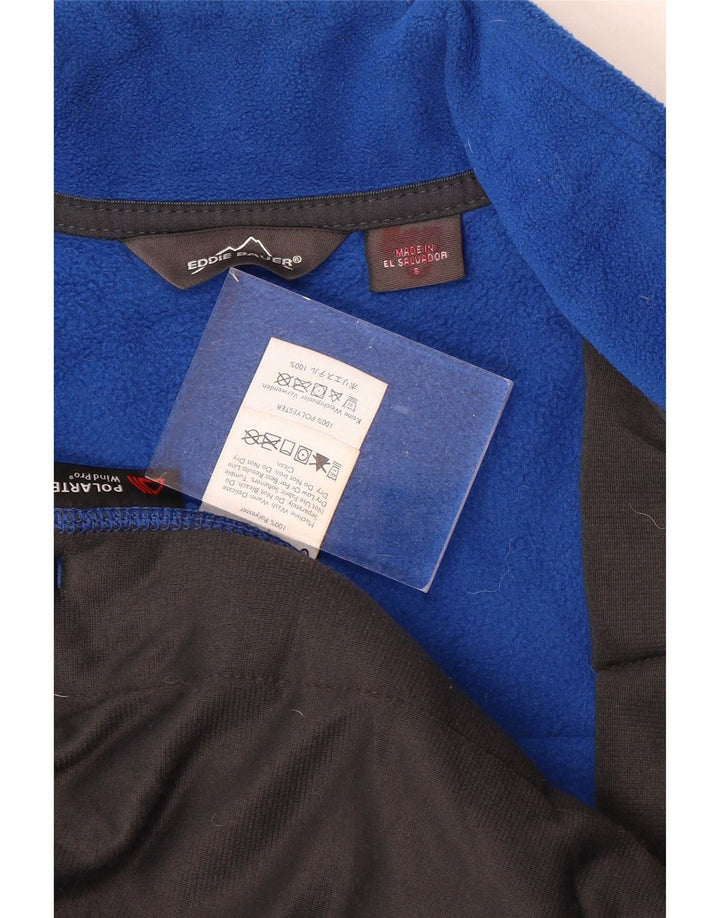 EDDIE BAUER Gilet pentru bărbați din fleece UK 36 Small Blue Colorblock Poliester