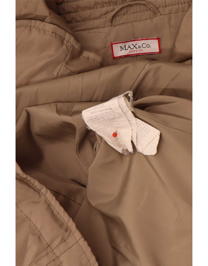 Jachetă căptușită pentru femei Max & Co. UK 12 Medium Bej Poliester Clasic