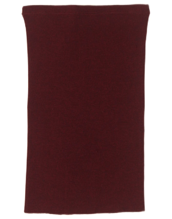 Fusta Dreaptă Femei Sevres IT 44 Medium W34 Lână Nouă Bordeaux