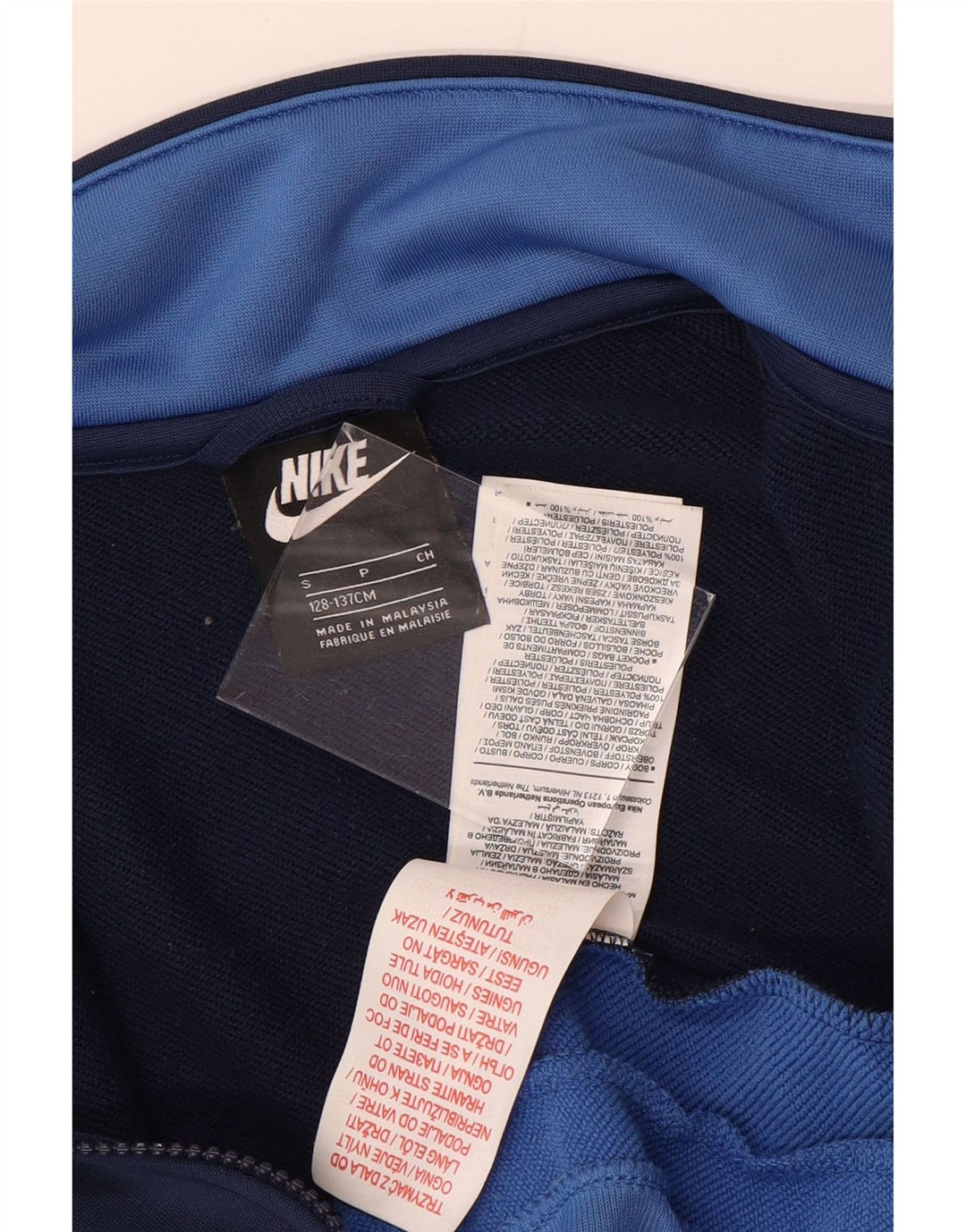 Jachetă de trening NIKE pentru băieți, 8-9 ani, mică, albastru bleumarin