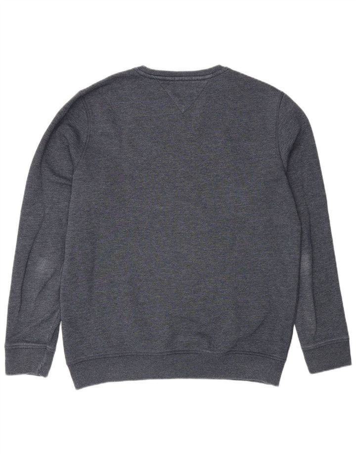 Hanorac pentru bărbați Tommy Hilfiger, cu formă regulată, pulover mare din bumbac bleumarin