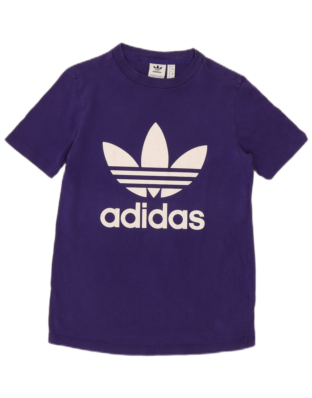 Tricou grafic ADIDAS pentru femei Top UK 4 XS Purple Bumbac