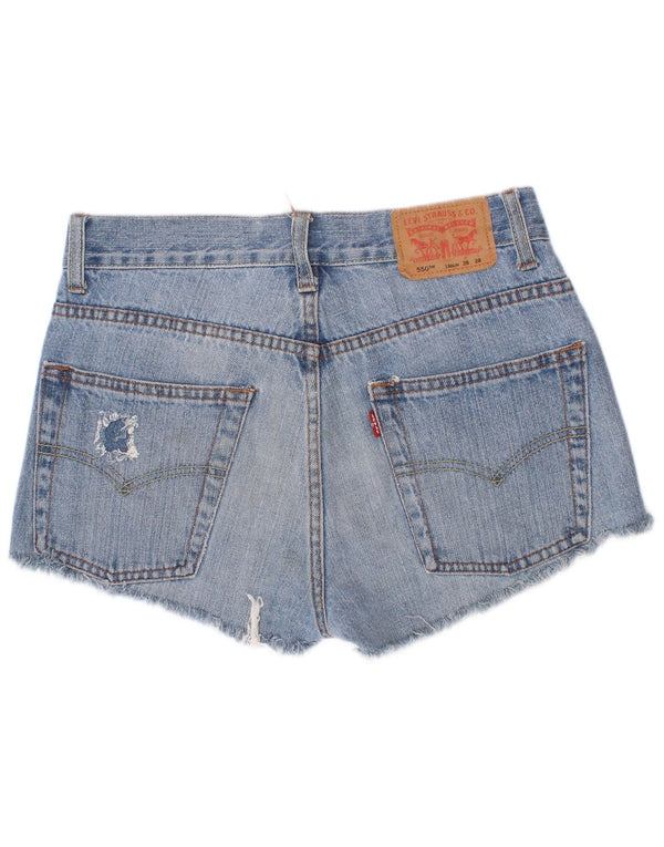 Pantaloni scurți Levi's pentru fete 550 denim 15-16 ani W26 bumbac albastru