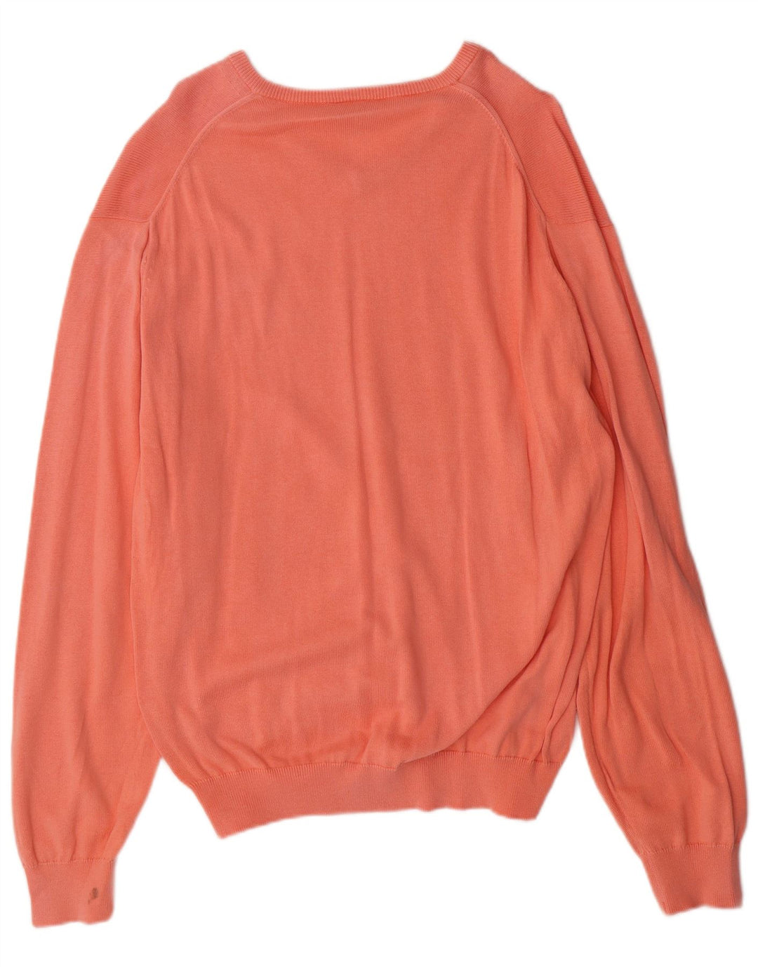 Pulover cu decolteu în V LACOSTE pentru bărbați, mărimea 4 portocaliu mediu