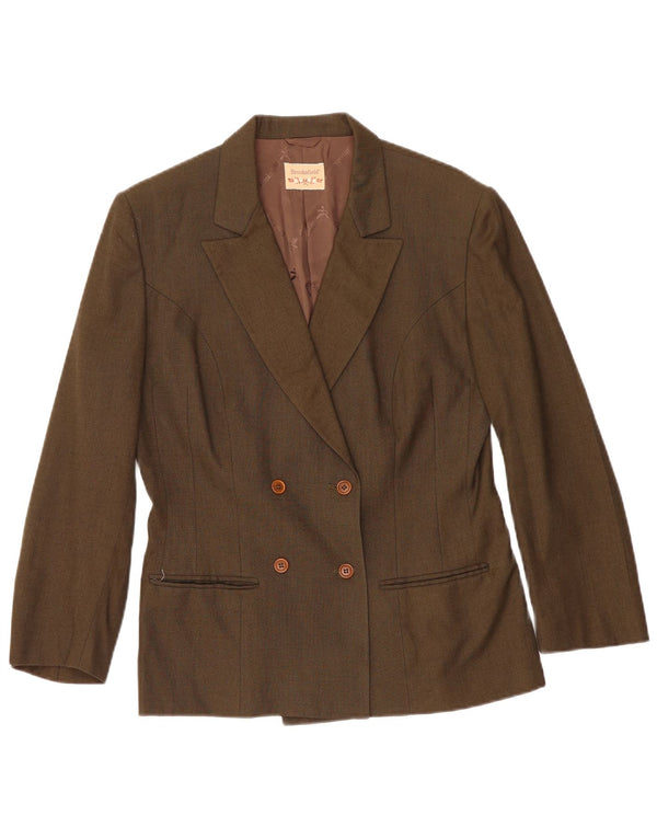 Jachetă Brooksfield pentru femei la dublu piept IT 44 Medium Khaki Viscose