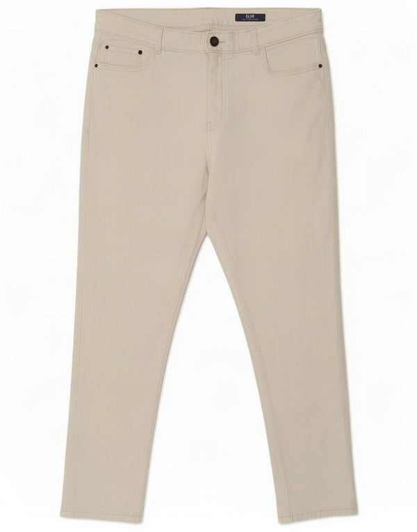 Marks & Spencer Womens Slim Jeans UK 16 Large W32 L27 White Cotton