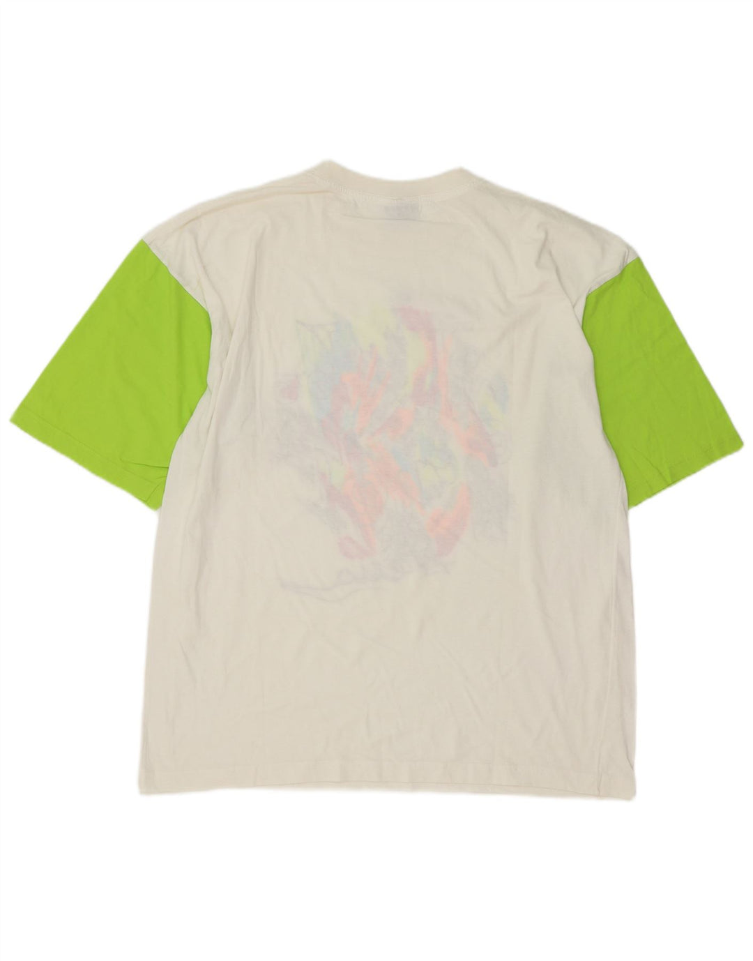 Tricou grafic pentru bărbați Arena Top mare din bumbac alb