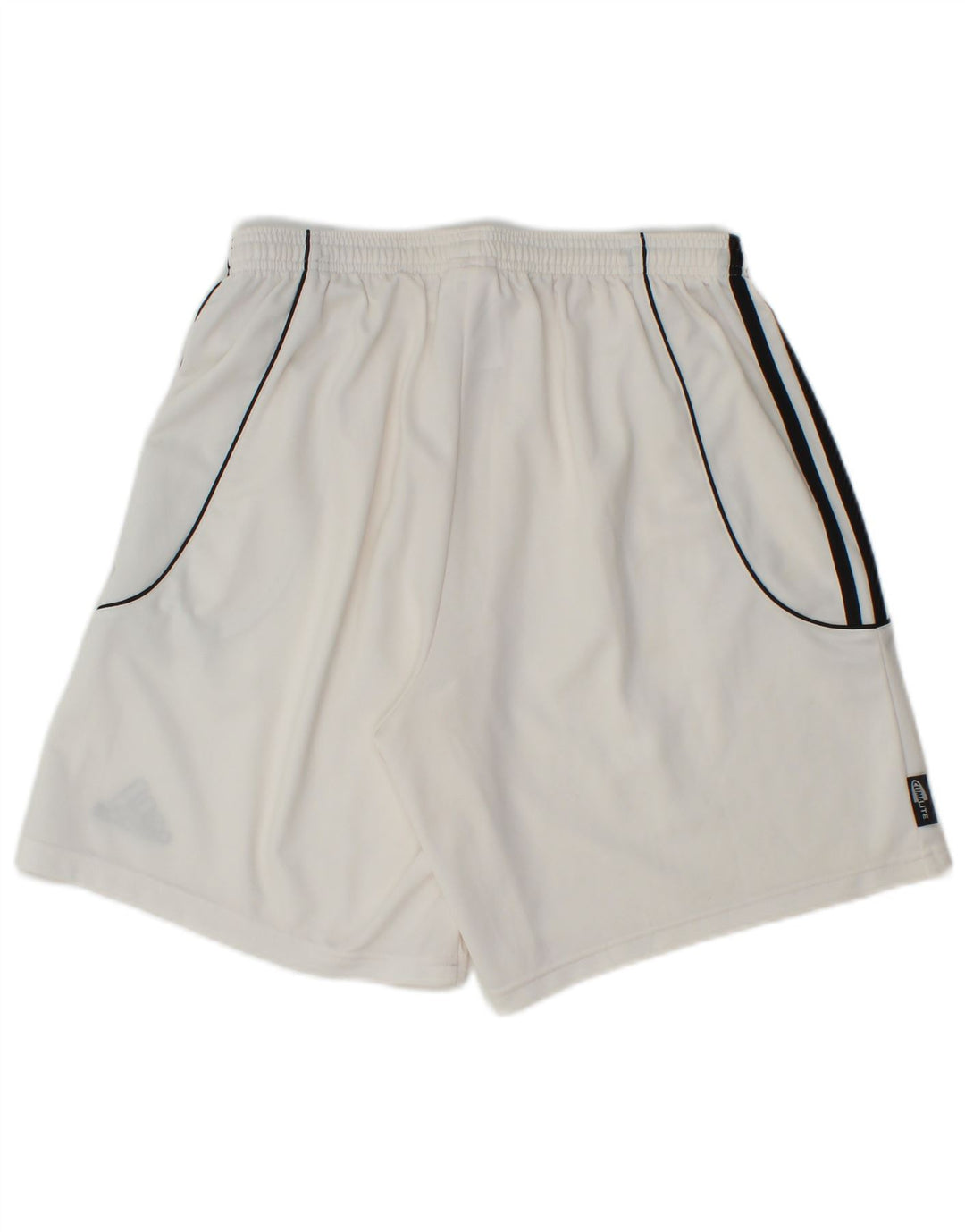Pantaloni scurți sport pentru bărbați Adidas Climalite, poliester alb mediu