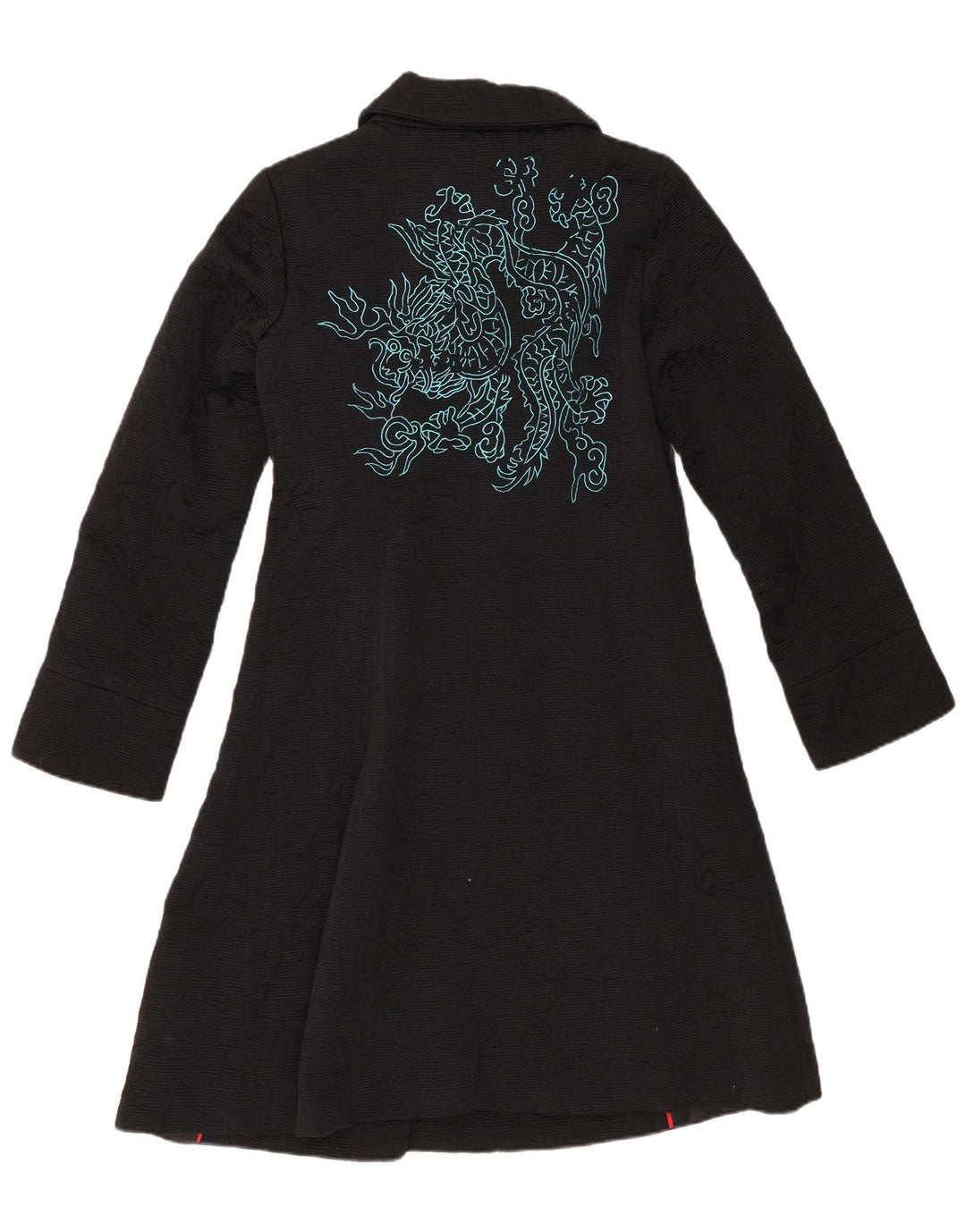 Pardesiu Desigual Femei EU 40 Medium Negru Geometric Bumbac