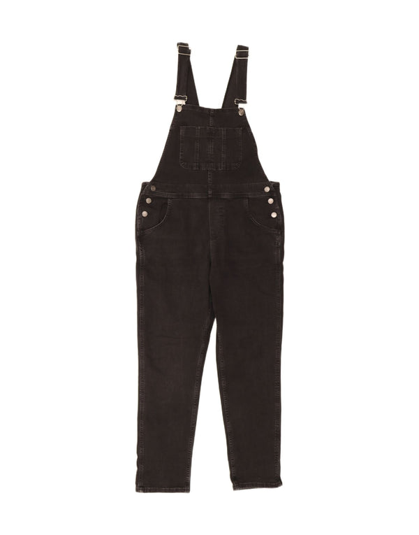 Fat Face Salopete pentru femei Blugi slim UK 12 Medium L36 L27 Bumbac negru
