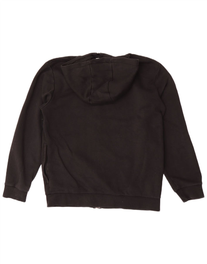 Pulover Adidas pentru bărbați, cu fermoar, bumbac mediu negru