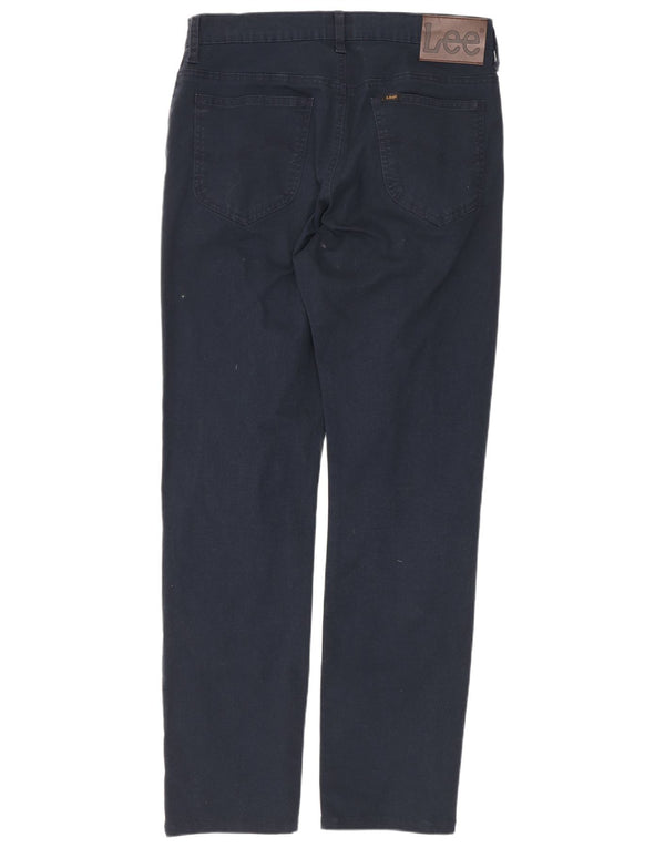 Pantaloni casual drepti pentru femei Lee Rider W30 L30 Bumbac bleumarin