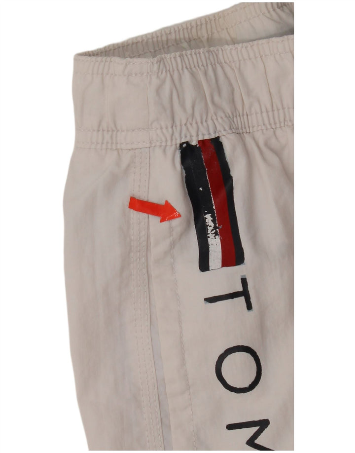Pantaloni scurți de înot grafic Tommy Hilfiger pentru femei UK 12 Medium White