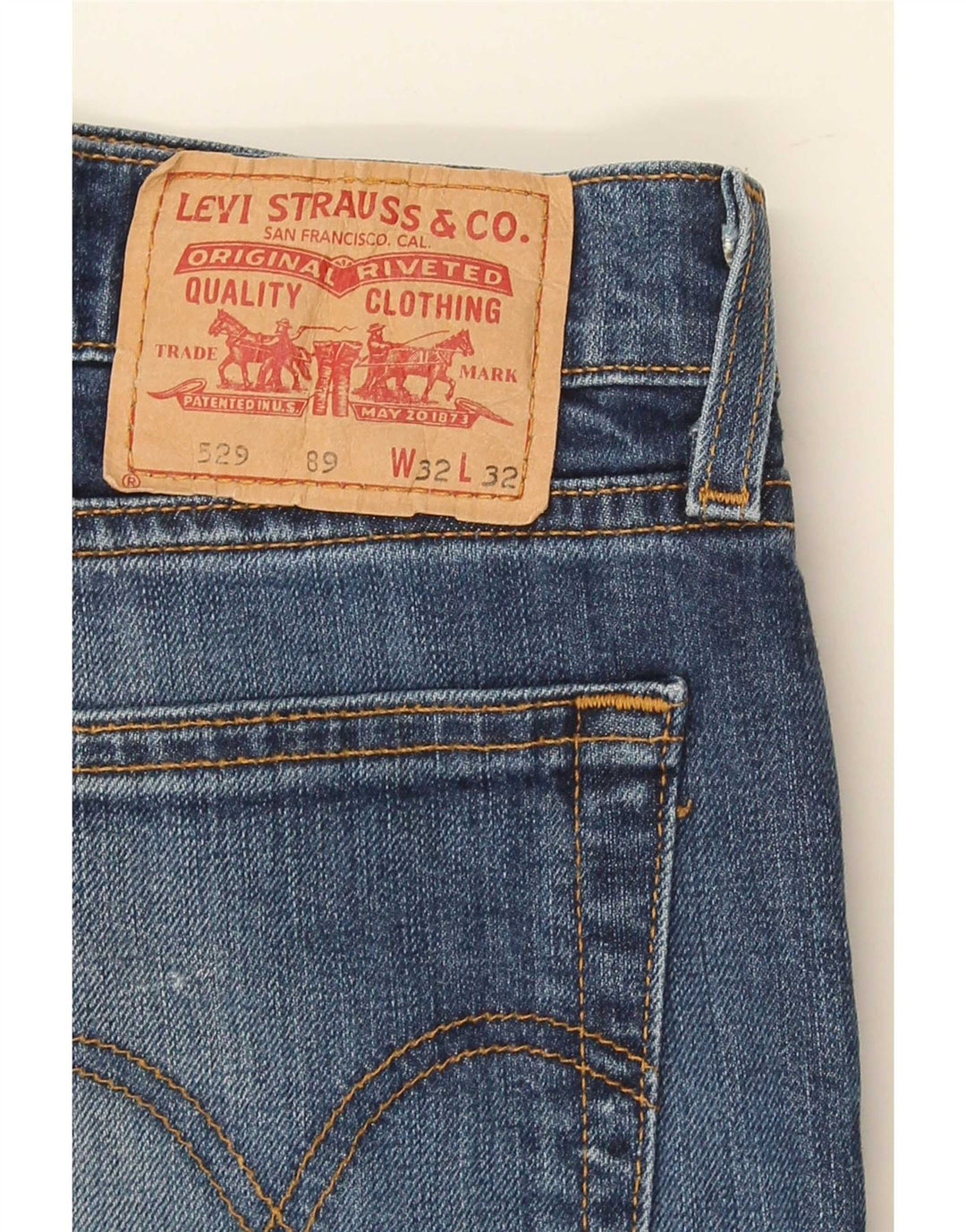 Blugi pentru bărbați Levi's 529 Curvy Bootcut W32 L32 Bumbac albastru