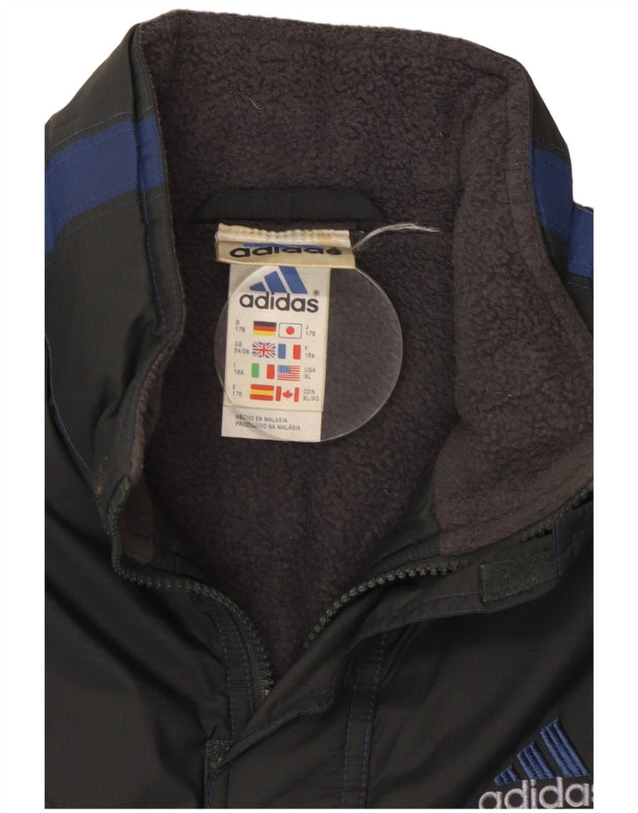 Jachetă de vânt pentru băieți Adidas 15-16 ani, negru, poliester color bloc