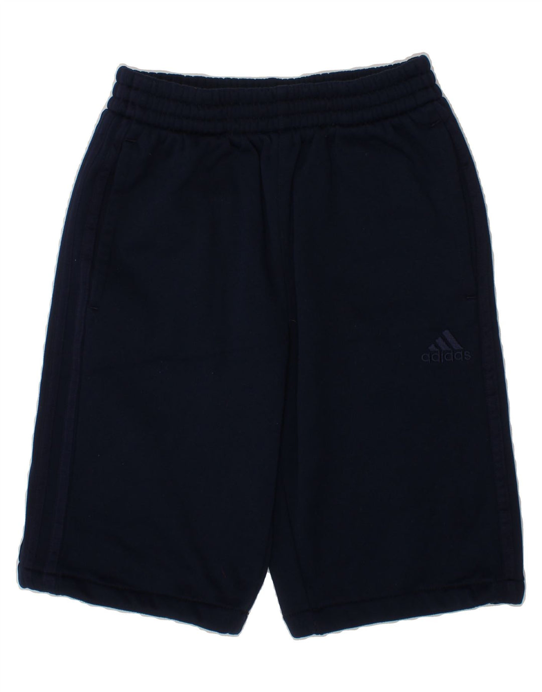 ADIDAS Boys Sport Shorts 10-11 Years Medium Navy Blue Polyester Vintage Adidas and Second-Hand Adidas from Messina Hembry 