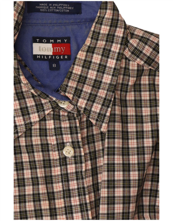 Cămașă pentru femei TOMMY HILFIGER US 8 Medium Grey Check Bumbac