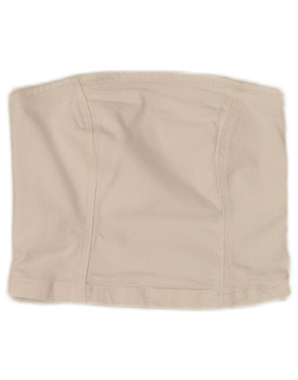 Top corset pentru femei Mango UK 4 XS Bumbac alb
