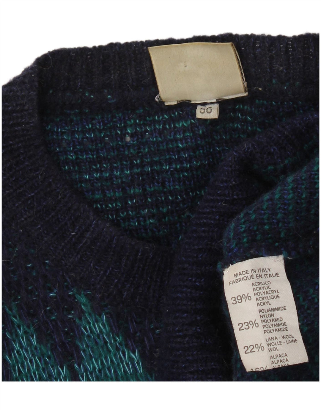 4 Pulover pentru bărbați CASTELLA cu gât de barcă IT 56 XL Bleumarin Geometric