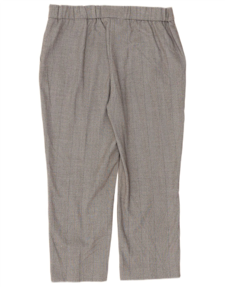 Pantaloni drepti Capri pentru femei Marks & Spencer UK 12 Medium W30 L23 Gri