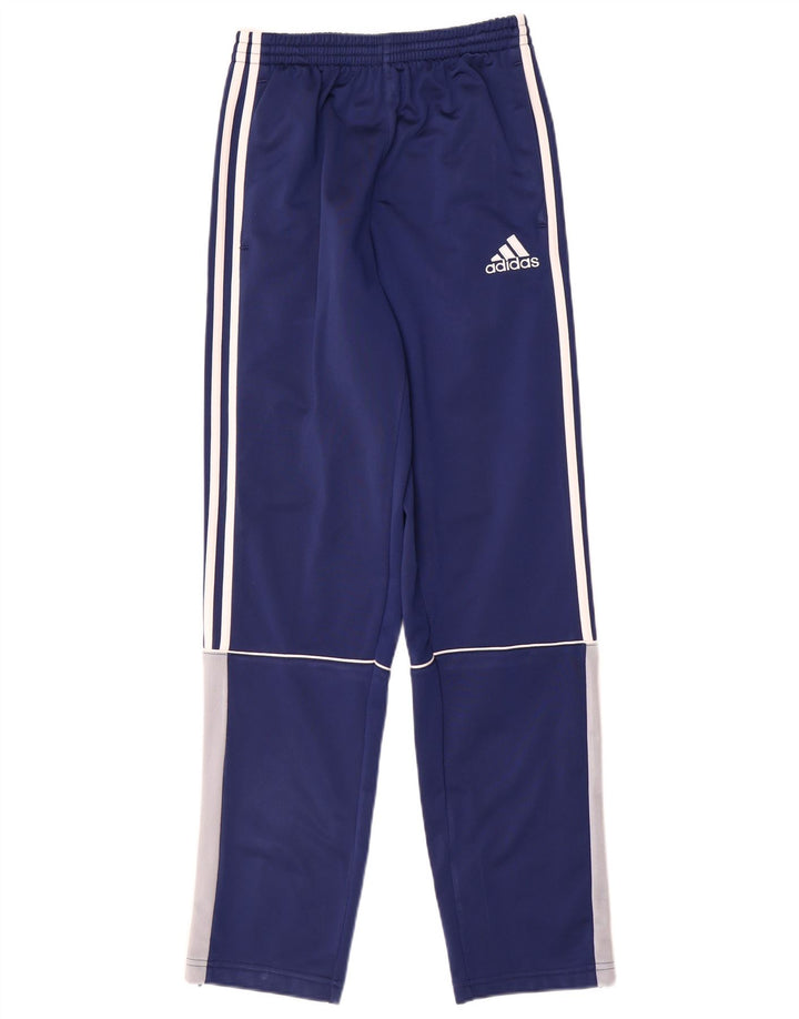 Pantaloni de trening Adidas pentru băieți 13-14 ani, albastru, poliester