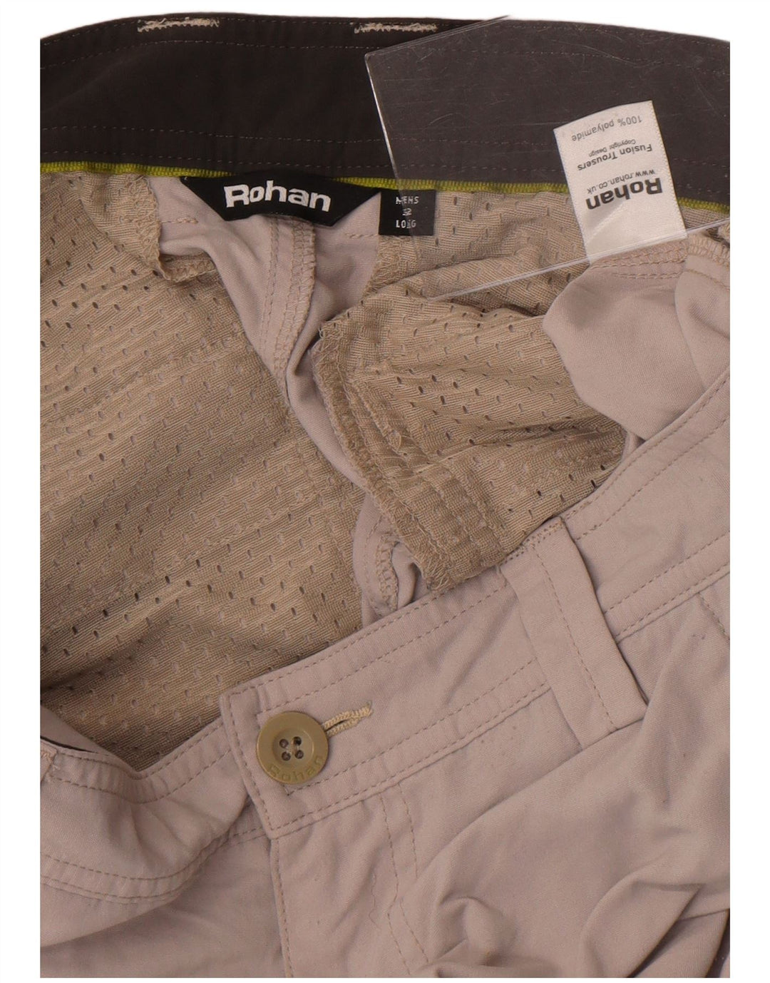 Pantaloni chino drept bărbați Rohan W32 L34 poliamidă gri