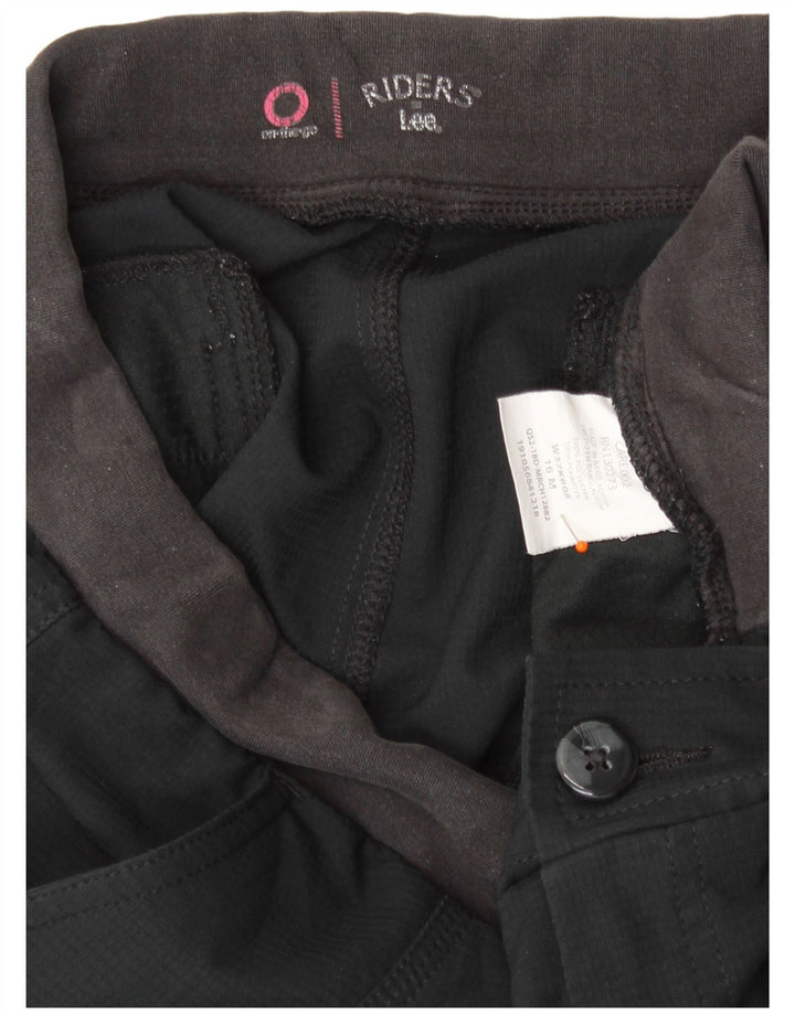 Pantaloni scurți chino LEE Riders pentru femei US 16 2XL W38 Poliester negru