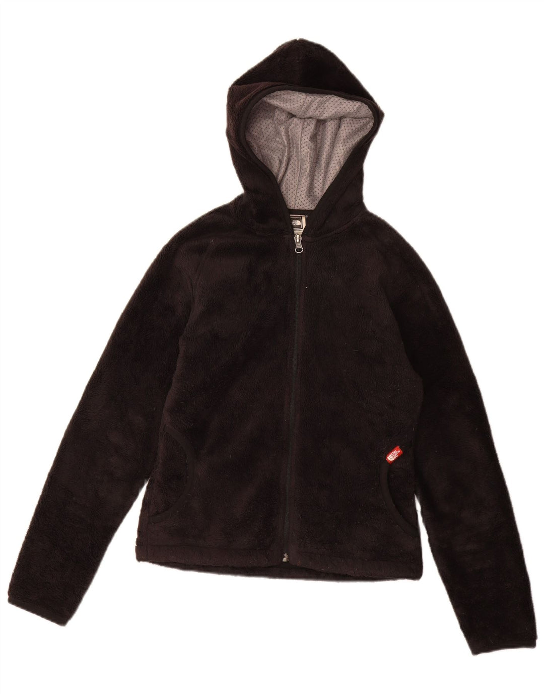 Jachetă din lână cu glugă pentru femei THE NORTH FACE UK 10 Poliester negru mic