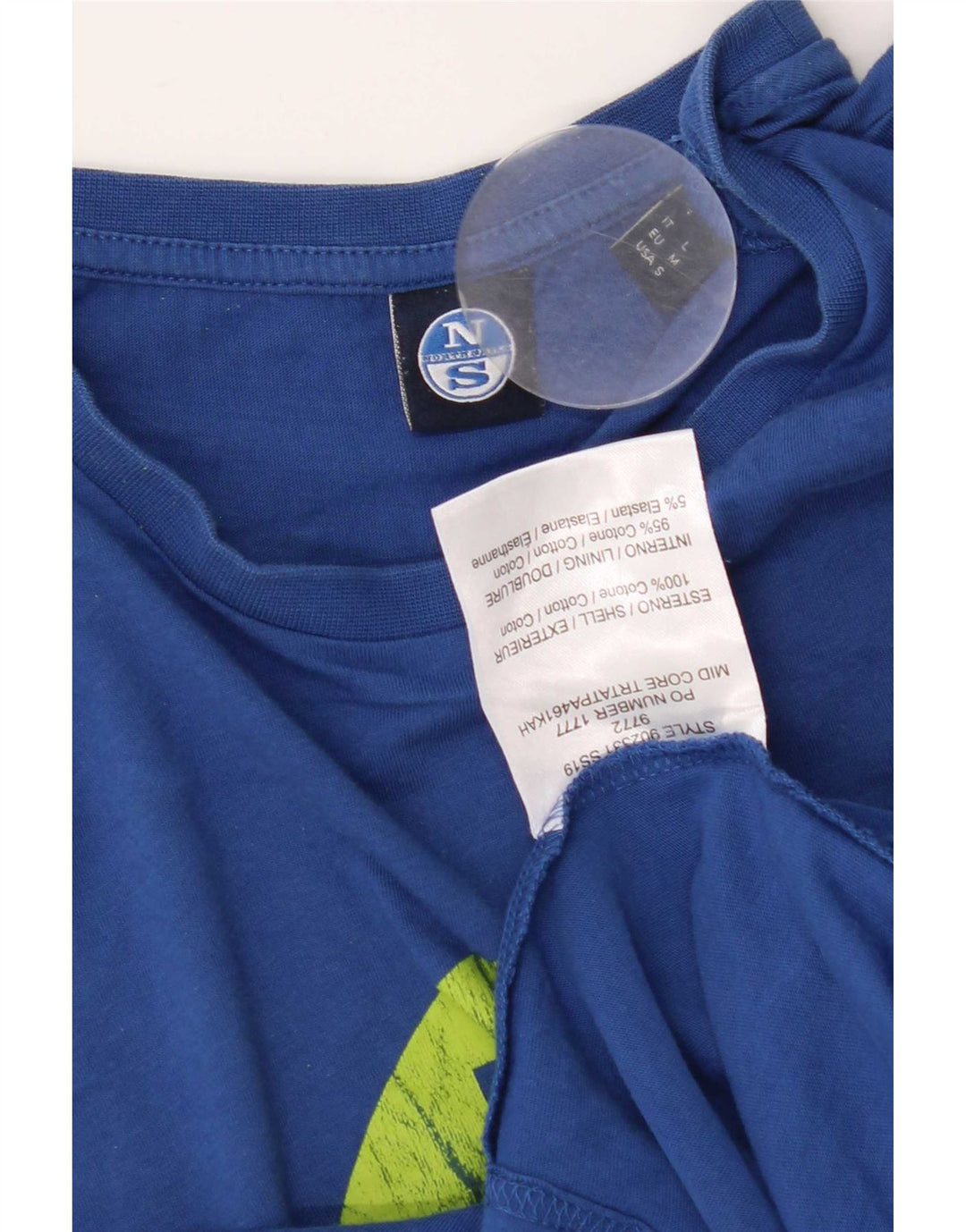 Tricou grafic North Sails pentru bărbați Top, bumbac albastru mediu