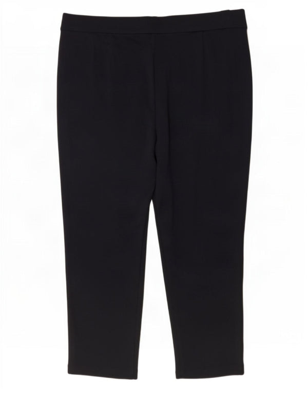 Pantaloni tăiați drept pentru femei Marks & Spencer UK 18 XL W36 L23 bleumarin