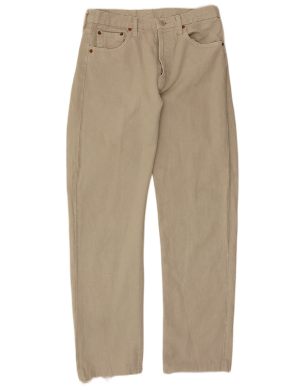 Levi's Mens 501 Straight Casual Trousers W31 L30  Beige