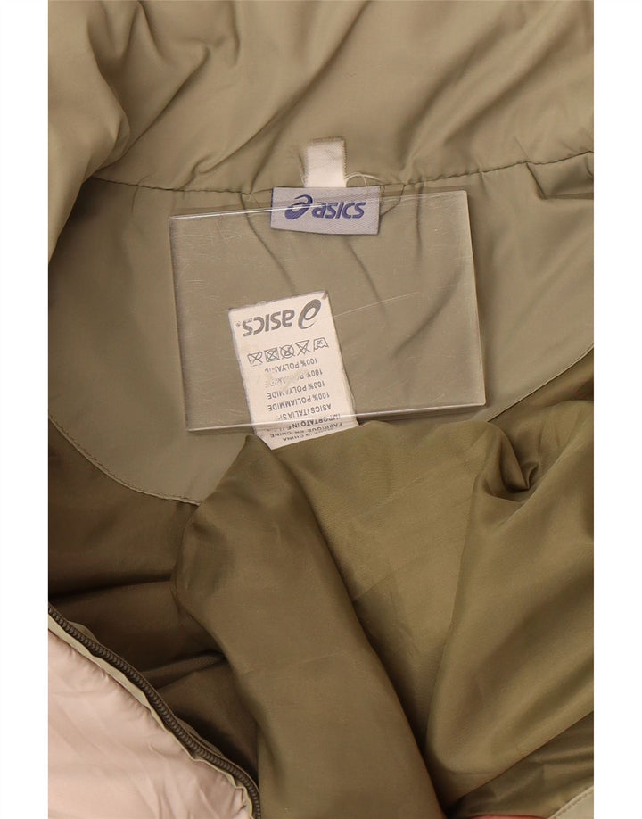 Gilet căptușit pentru femei ASICS UK 14 Medium Khaki Colorblock Poliester