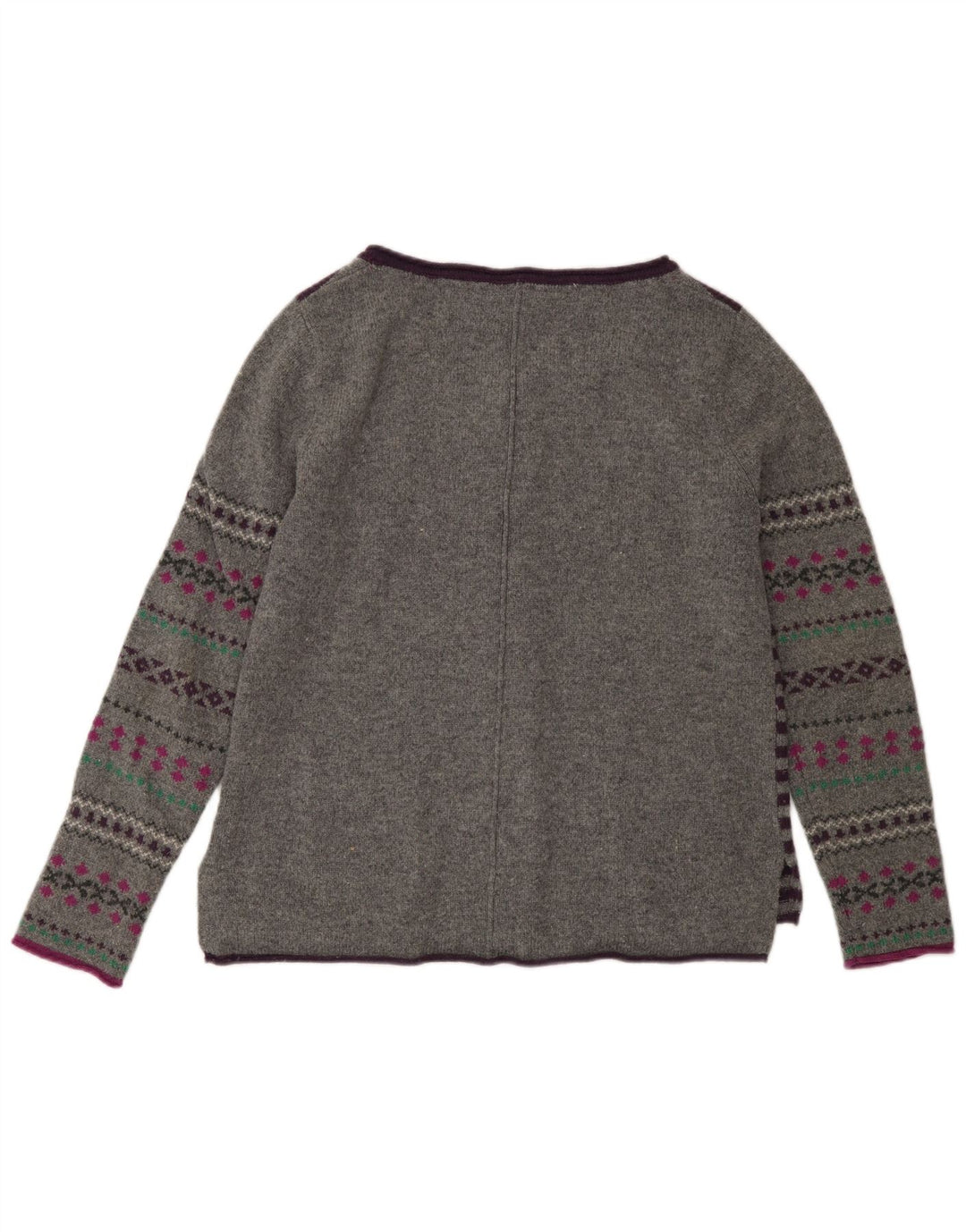 Pulover cardigan pentru femei White Stuff UK 12 Lână cu dungi gri medii