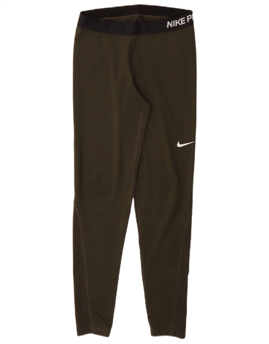 Leggings grafici NIKE Dri Fit pentru femei UK 14 Poliester kaki mare