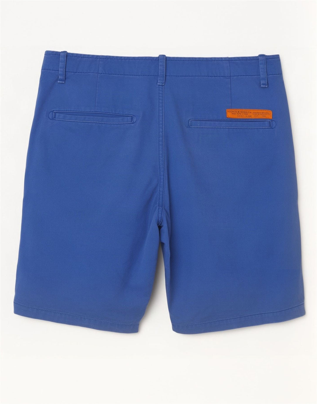 Scotch & Soda Pantaloni scurți chino pentru bărbați W30, bumbac albastru mediu