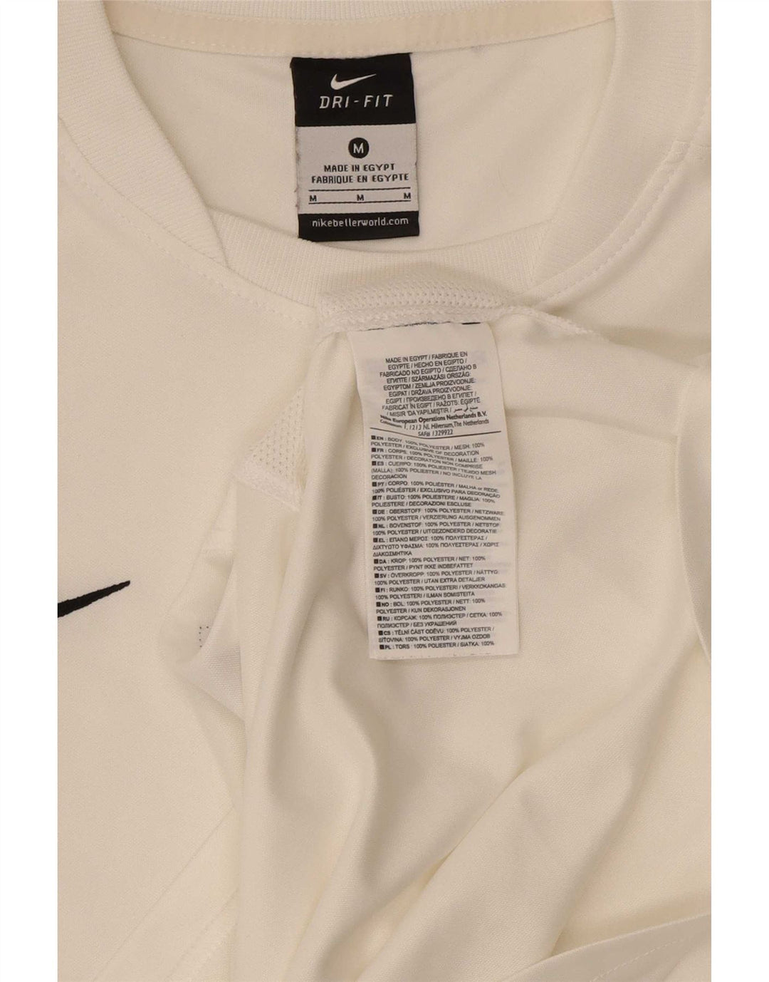 Tricou Nike Dri Fit pentru bărbați Top Medium Alb Poliester