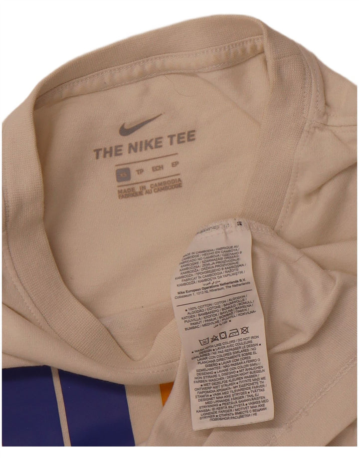 Tricou grafic pentru bărbați NIKE Top XS Bumbac alb