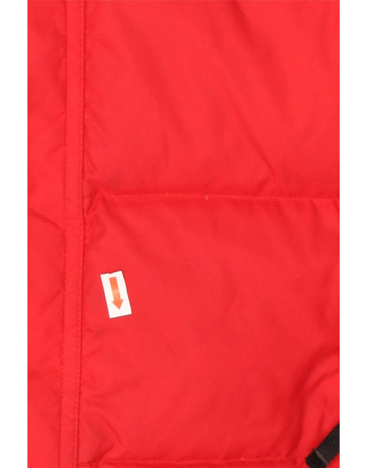 COLUMBIA Boys Padded Jacket 14-15 Years Red Colourblock Nylon Vintage Columbia and Second-Hand Columbia from Messina Hembry 