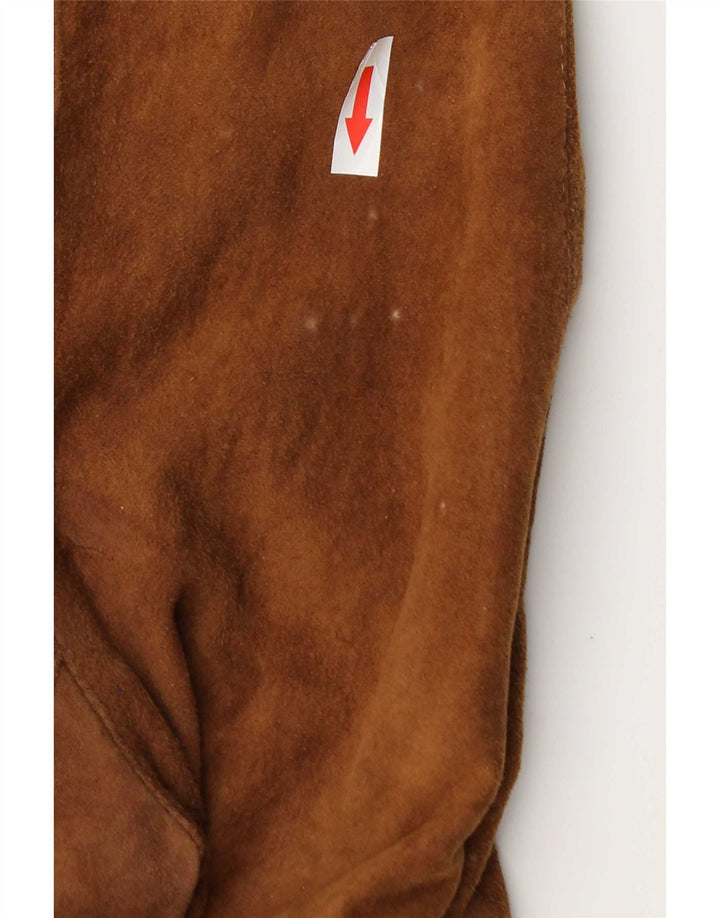 Bomber Vintage pentru bărbați din piele intoarsa IT 50 Large Brown