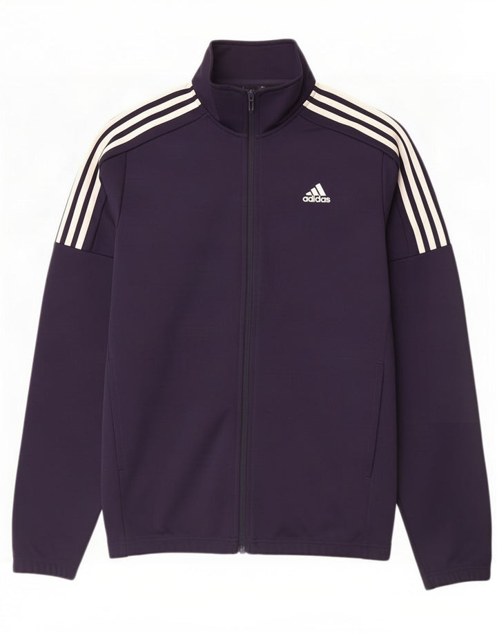 Jachetă de trening pentru bărbați Adidas, poliester, albastru, mediu